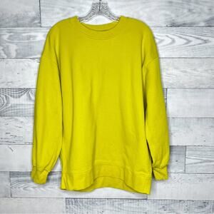 Lululemon Perfectly Oversized crew. Serpentine lime yellow. Size 6